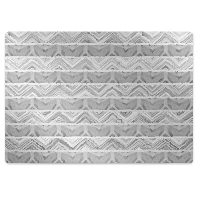 Ochranná podložka pod stoličku Cik-cak pruhy s mramorovým efektom,