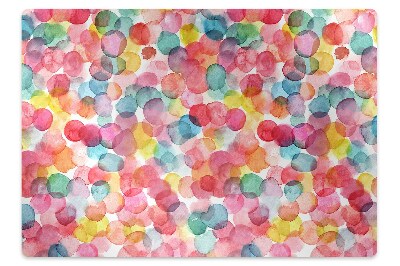 Podložka pod stoličku na podlahu Farebné bubliny