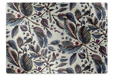 Podložka pod stoličku na kolieskach Vintage listy