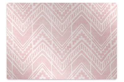 Podložka pod stoličku Ružový geometrický cikcak vzor,