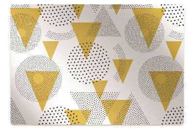 Podložka pod stoličku na kolieskach Kruhy a trojuholníky