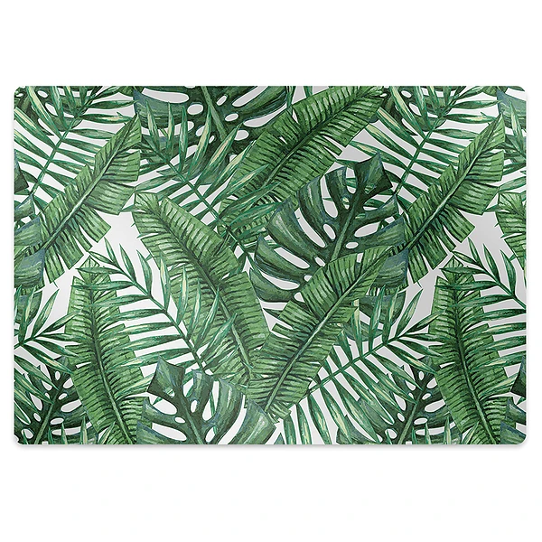 Podložka pod stoličku Tropické zelené listy monstera,