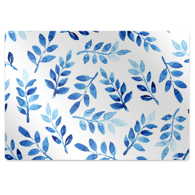 Podložka pod stoličku na podlahu Modrý akvarel