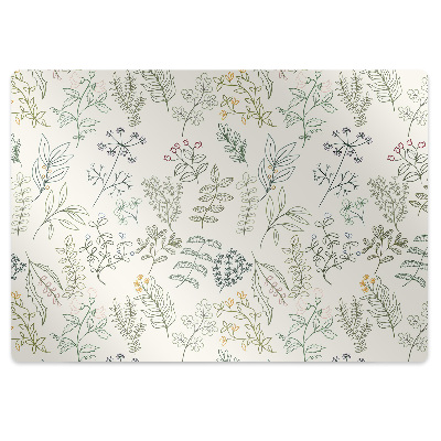 Podložka pod stoličku Zelené listy