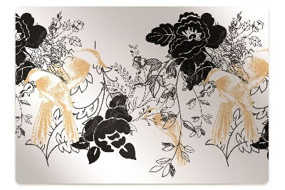 Ochranná podložka pod stoličku Zlaté vtáky