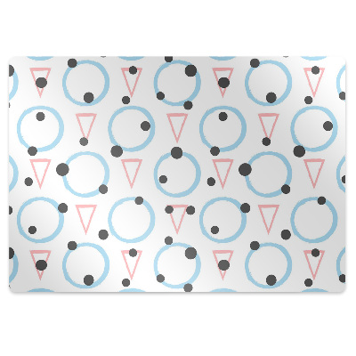 Podložka pod stoličku Kruhy a trojuholníky