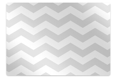 Podložka pod stoličku na kolieskach Šedý cik-cak