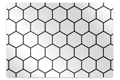 Podložka pod stoličku na podlahu Vzor včelieho plástu