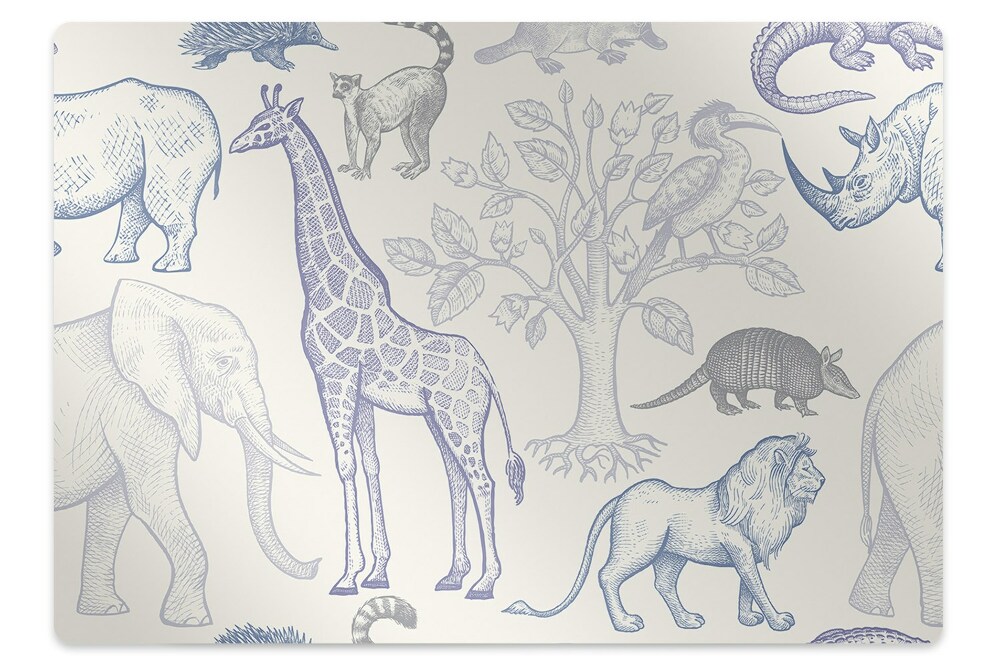 Podložka pod stoličku Zvieratá Madagaskar
