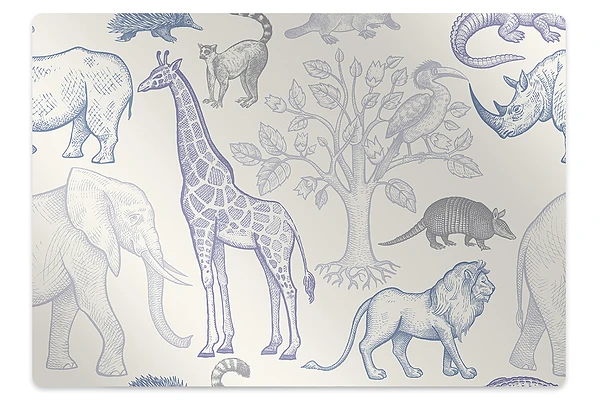 Podložka pod stoličku Zvieratá Madagaskar