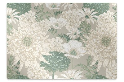 Podložka pod stoličku na podlahu Jarné sedmokrásky