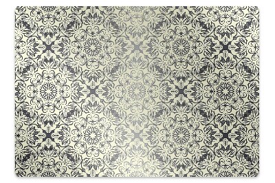 Ochranná podložka pod stoličku Kvetinové mandaly v krajkovom štýle,