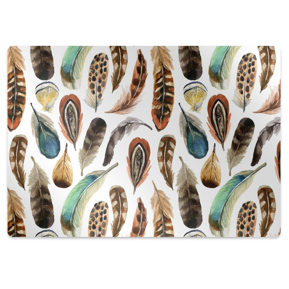 Ochranná podložka pod stoličku Akvarelové perie