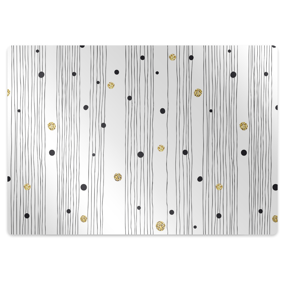 Podložka pod stoličku na kolieskach Tenké čiary