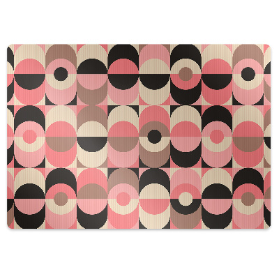 Podložka pod stoličku na kolieskach Vintage kruhy