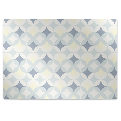 Podložka pod stoličku Geometrické kruhové prepojenia,