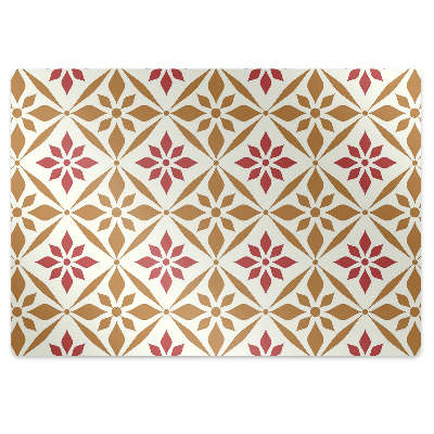 Podložka pod stoličku Diamantové kvety v mriežke,