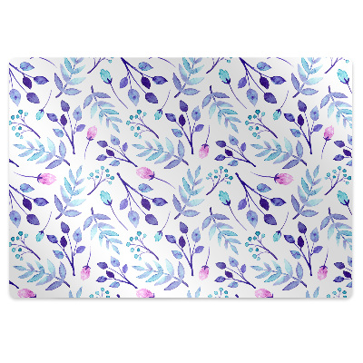 Podložka pod stoličku na podlahu Fialové vetvičky