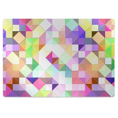 Podložka pod stoličku na kolieskach Farebná mozaika