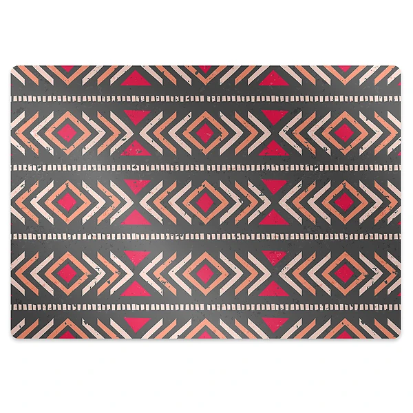 Podložka pod stoličku Geometrické africké etnické vzory,