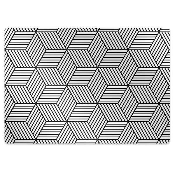 Podložka pod stoličku na kolieskach Geometrické kocky