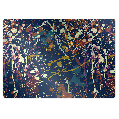 Podložka pod stoličku na kolieskach Akvarelové škvrny