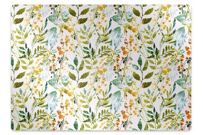 Podložka pod stoličku na podlahu Boho kvety