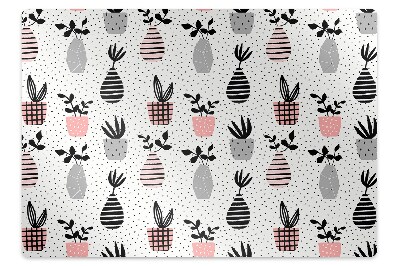 Podložka pod stoličku na podlahu Bodkované kvetináče