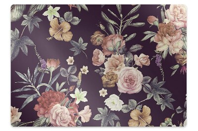 Podložka pod stoličku na kolieskach Záhradné kvety