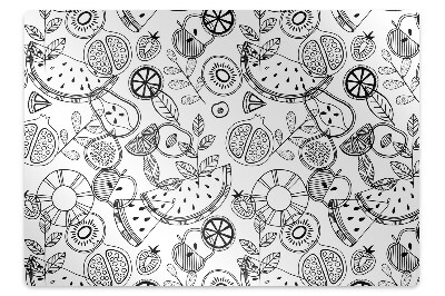 Podložka pod stoličku na kolieskach Ovocie