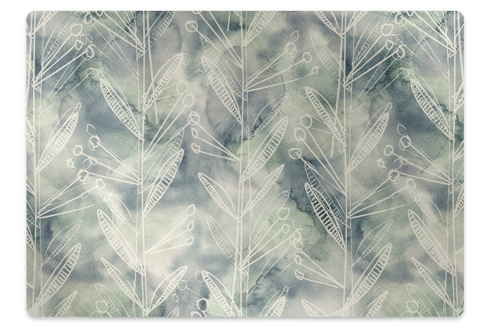 Podložka pod stoličku na kolieskach Rastliny