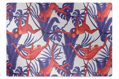 Podložka pod stoličku na podlahu Červené opice