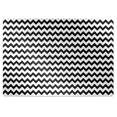 Podložka pod stoličku na kolieskach Čierna šablóna