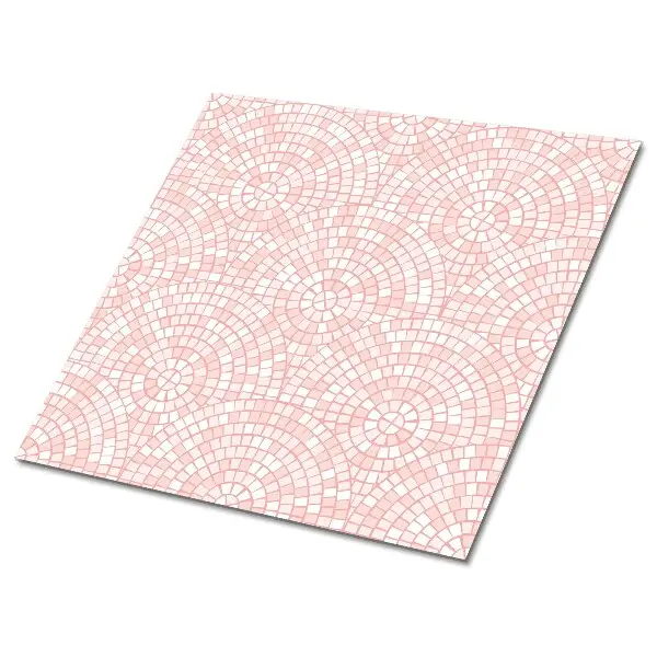 Ružová vinylová mozaiková podlaha