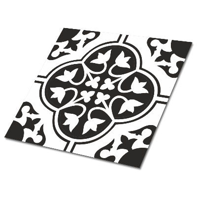 Samolepiace pvc obklady Čierne kvety