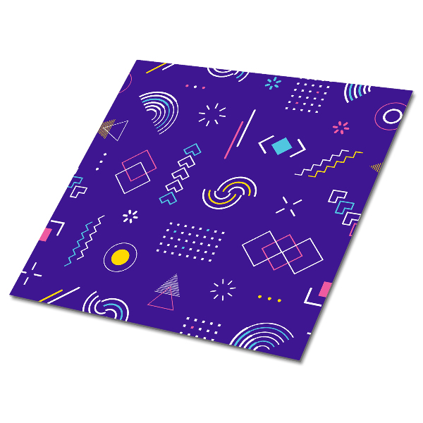 Vinylové dlažby Čiarky na modrom pozadí