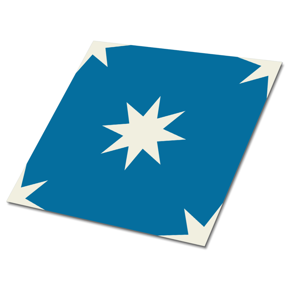 Samolepiace pvc obklady Hviezda na modrom pozadí