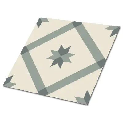 Vinylové dlaždice s geometrickou mozaikou