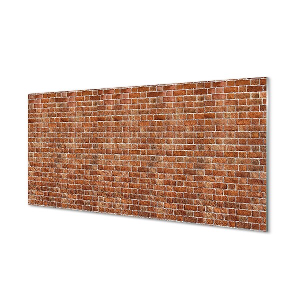 Sklenený obraz Stena z malých tehličiek