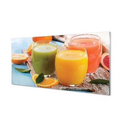 Skleneny obraz Farebné koktailové poháre