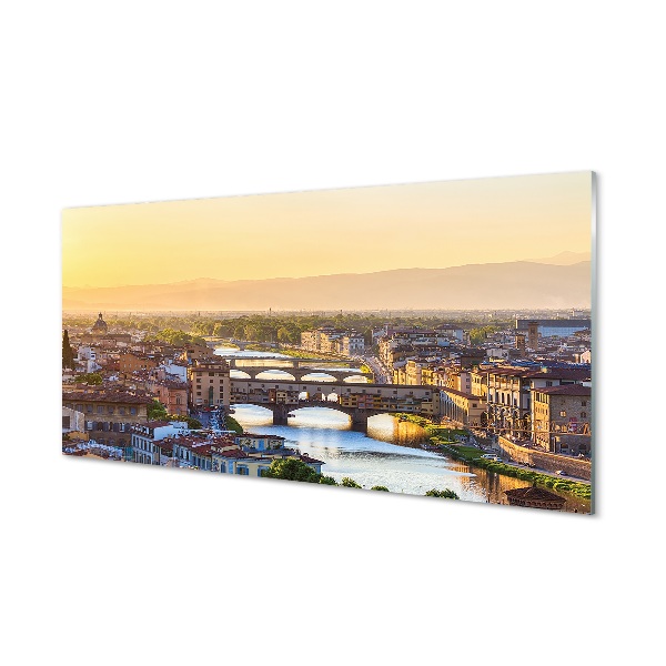 Skleneny obraz Taliansko Panoráma východ slnka