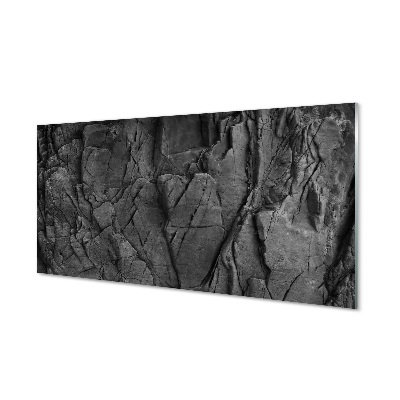 Obraz na skle Kamenná sivá štruktúra abstraktná