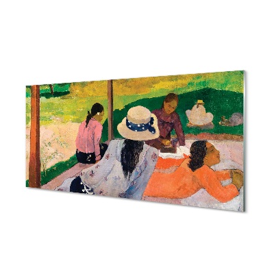 Sklenený obraz Paul Gauguin - Siesta
