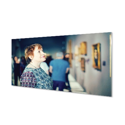 Obraz na skle Galéria umenia ľudí