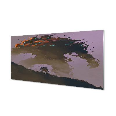 Sklenený obraz Muž strašidelná príšera s mnohými hlavami