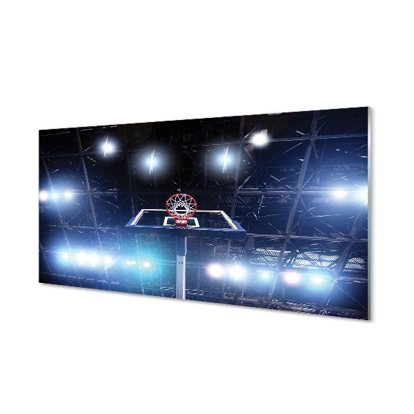 Sklenený obraz Basketbalový kôš svetlo