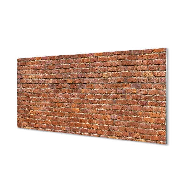 Sklenený obraz Stará tehlová stena