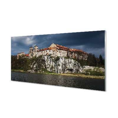 Sklenený obraz Krakovský hrad na rieke Visle