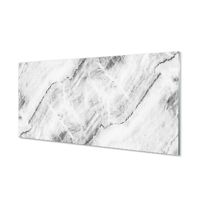 Sklenený obraz Kameň sivý biely mramor