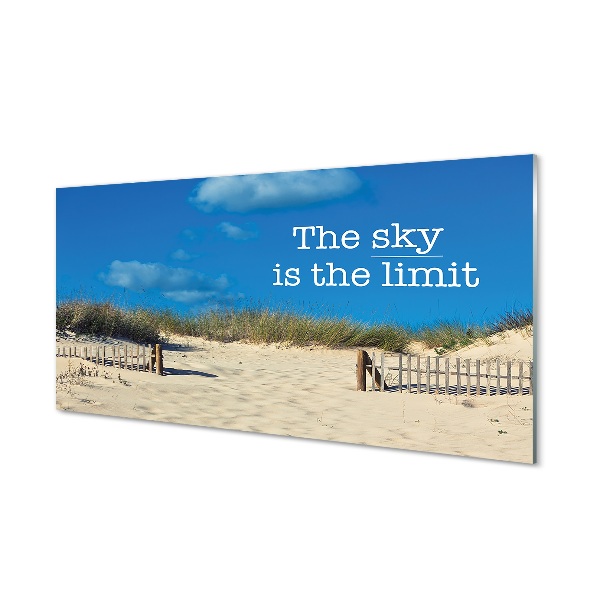 Sklenený obraz The sky is the limit Pláž